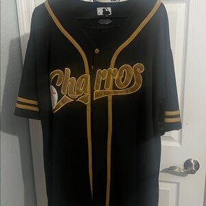 Black and Gold Charros Jersey